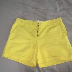 J.Crew Chino City Fit Yellow Shorts